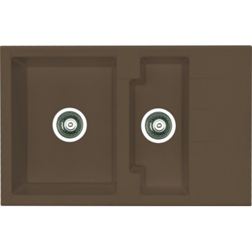 ALVEUS Cubo 40 drez Algranit, 780 x 500 mm, espresso 1088556 ALVEUS Cubo 40 drez Algranit, 780 x 500 mm, espresso 1088556