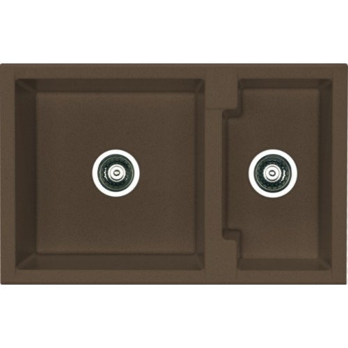 ALVEUS Cubo 50 drez Algranit, 780 x 500 mm, espresso 1088560 ALVEUS Cubo 50 drez Algranit, 780 x 500 mm, espresso 1088560