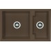 ALVEUS Cubo 50 drez Algranit, 780 x 500 mm, espresso 1088560