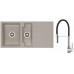ALVEUS Set drez Cubo 70 metalik cappuccino + batéria Ella chróm