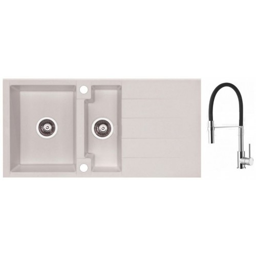 ALVEUS Set drez Cubo 70 terra + batéria Ella chróm ALVEUS Set drez Cubo 70 terra + batéria Ella chróm