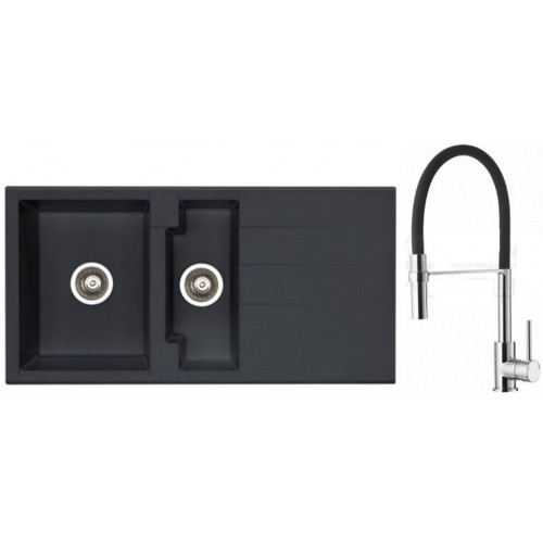 ALVEUS Set drez Cubo 70 carbon + batéria Ella chróm ALVEUS Set drez Cubo 70 carbon + batéria Ella chróm