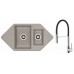 ALVEUS Set drez Cubo 80 metalik cappuccino + batéria Ella chróm