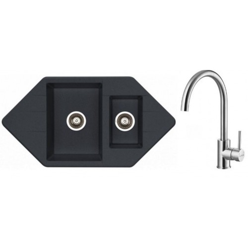 ALVEUS Set drez Cubo 80 carbon + batérie Elza kartáčovaná nerez