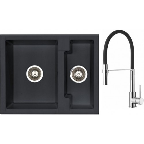 ALVEUS Set drez Cubo 20 carbon + batéria Ella chróm ALVEUS Set drez Cubo 20 carbon + batéria Ella chróm