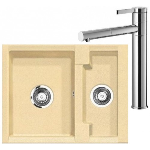 ALVEUS Set drez Cubo 20 metalik cappuccino + batérie Zina chróm