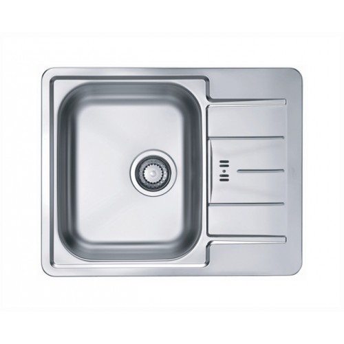 ALVEUS nerezový drez LINE 60 satin hladký, 1065681, otvor pre batériu (odkvapkávacia ploch