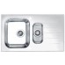 ALVEUS GLASSIX 20 kuchynský drez, 860 x 500 mm, satin/sklo, biela 1100016