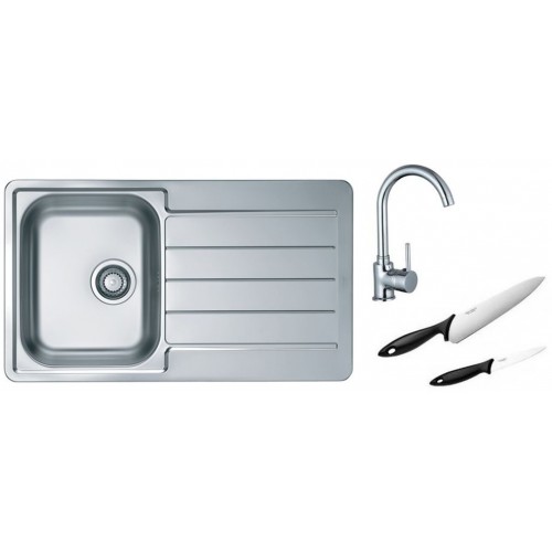 ALVEUS Set drez Line 20 satin + batérie Tessa chróm + 2 nože zadarmo