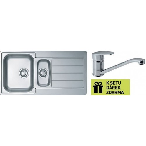 ALVEUS set drez Line 10 satin + batéria Riviera chróm + darček