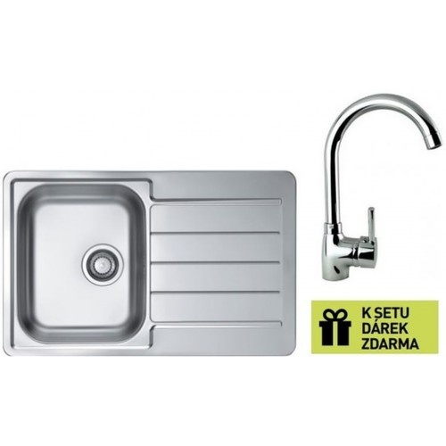 ALVEUS Set drez Line 80 nerez + batérie Betty chróm + darček