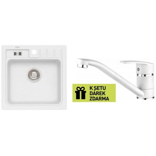 ALVEUS set drez Niagara 20 white + batéria Milena white + darček ALVEUS set drez Niagara 20 white + batéria Milena white + darček