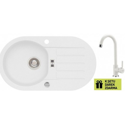 ALVEUS set drez Niagara 40 white + batéria AM 120 white + darček