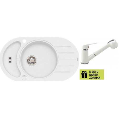 ALVEUS set drez Niagara 50 white + batérie AM 20 white + darček ALVEUS set drez Niagara 50 white + batérie AM 20 white + darček