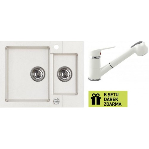 ALVEUS set drez Rock 80 white + batéria AM 20 white + darček ALVEUS set drez Rock 80 white + batéria AM 20 white + darček