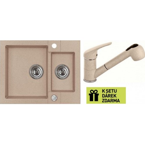 ALVEUS set drez Rock 80 beige + batérie AM 20 beige + darček ALVEUS set drez Rock 80 beige + batérie AM 20 beige + darček