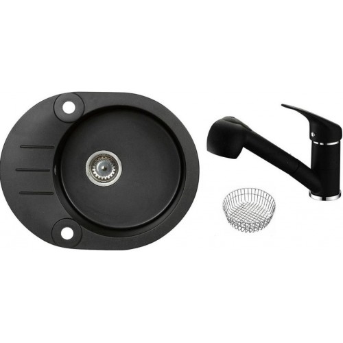 ALVEUS set drez Roll 40 black + batérie Bora Bora black + odkvapkávací košík Zadarmo ALVEUS set drez Roll 40 black + batérie Bora Bora black + odkvapkávací košík Zadarmo