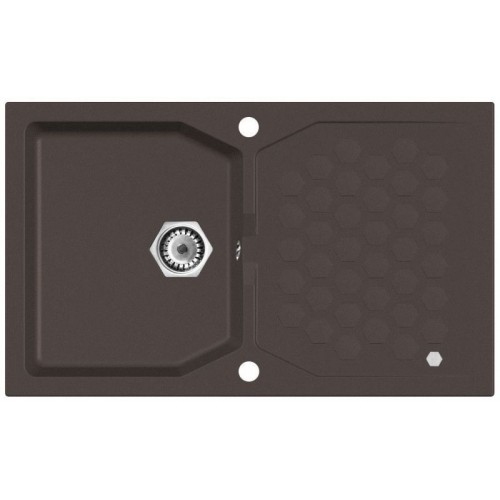 ALVEUS SENSUAL 30 kuchynský drez granitový, 850 x 520 mm, chocolate 03