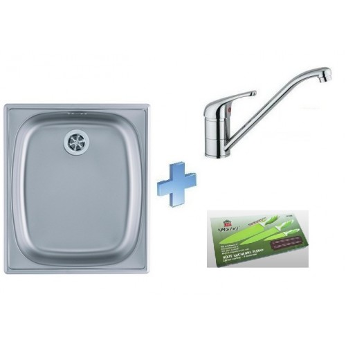 ALVEUS set drez Basic 10 + batéria Milena II chróm + sada nožov ALVEUS set drez Basic 10 + batéria Milena II chróm + sada nožov