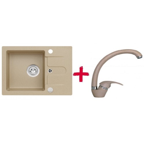 ALVEUS set drez granitový Cortina 10 béžový + batérie Diana béžová ALVEUS set drez granitový Cortina 10 béžový + batérie Diana béžová