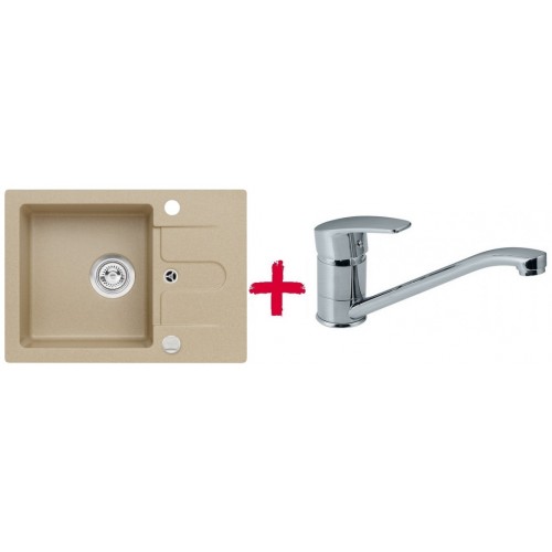 ALVEUS set drez granitový Cortina 10 béžový + batérie Milena SAT ALVEUS set drez granitový Cortina 10 béžový + batérie Milena SAT