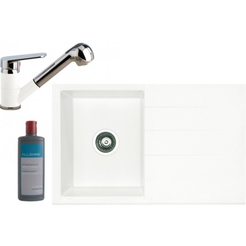 ALVEUS set drez Cubo 30 + batérie AM 40, arctic + čistič ALVEUS set drez Cubo 30 + batérie AM 40, arctic + čistič
