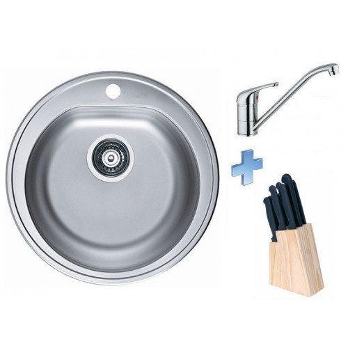 ALVEUS set drez Form 30 dekor + batéria Milena II chróm + sada nožov