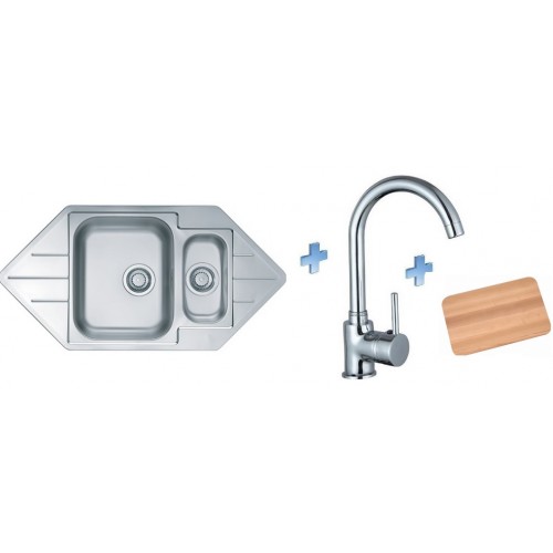 ALVEUS set drez Line 40 nerez + batérie Tessa + doska na krájanie