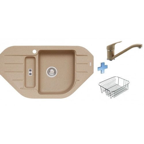 ALVEUS set drez Niagara 60 beige + batéria Rapa Nui beige + košík nerez
