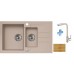 ALVEUS set drez Rock 70 beige + batérie Flores beige + doska na krájanie