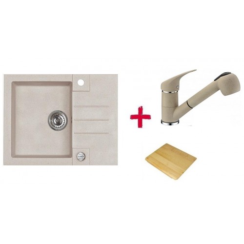 ALVEUS set drez Rock 30 terra + krájacia doska + batéria Bora Bora terra