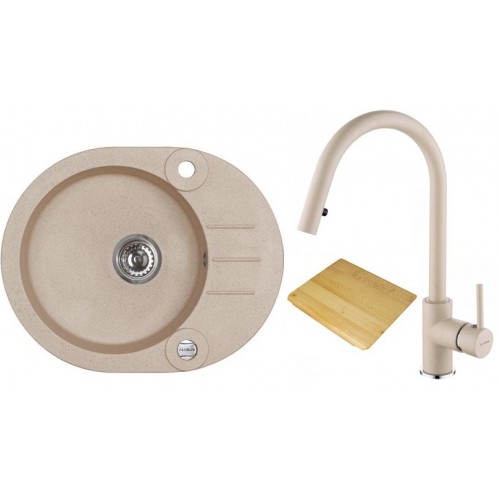 ALVEUS set drez Roll 40 granitový + krájacia doska + batéria Junan beige