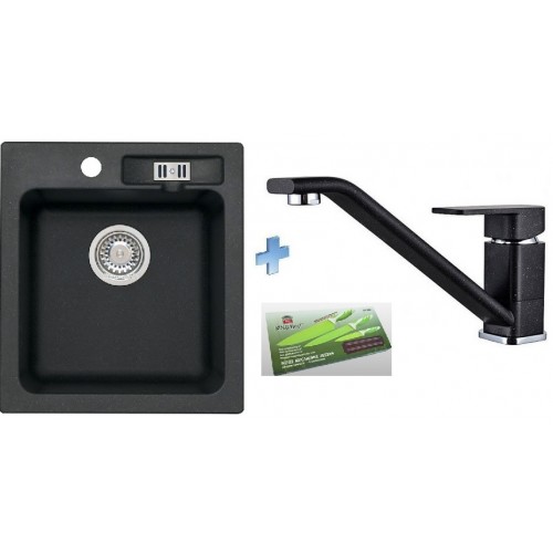 ALVEUS set drez Victoria 20 black + batérie Prosper black + sada nožov