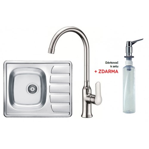 ALVEUS set drez Zoom 10 satin + batéria Slim chróm + dávkovač zadarmo