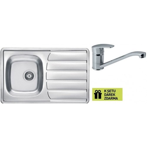 ALVEUS Set drez Zoom 20 nerez + batéria Riviera chróm + darček