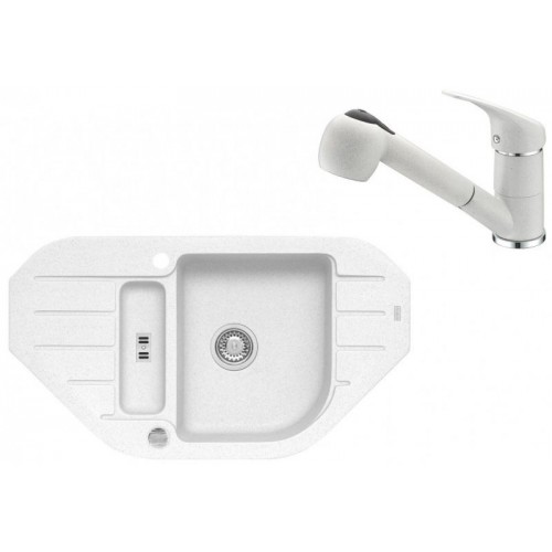 ALVEUS Set NIAGARA 60 drez 900x500 mm + batéria AM 20, biela