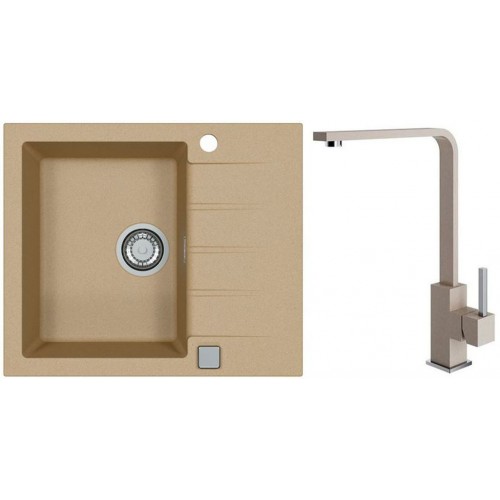 ALVEUS Set CADIT 10 drez 590x500 mm + batéria AFRA, béžová