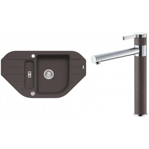 ALVEUS Set NIAGARA 60 drez 900x500 mm + batéria ZINA, chocolate