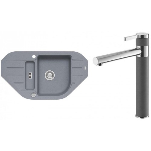 ALVEUS Set NIAGARA 60 drez 900x500 mm + batéria ZINA, steel ALVEUS Set NIAGARA 60 drez 900x500 mm + batéria ZINA, steel