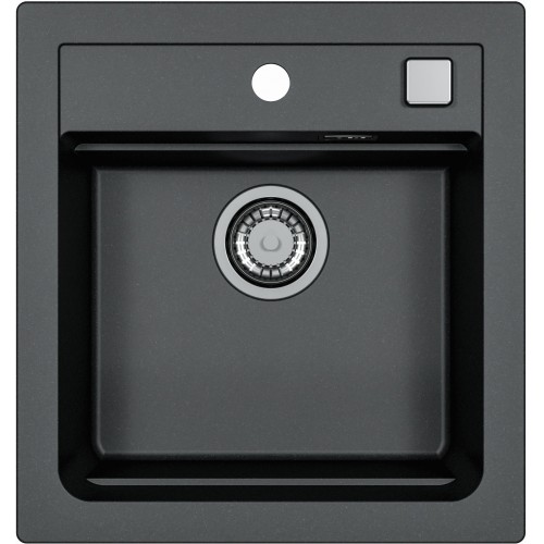 ALVEUS ATROX 20 kuchynský drez granitový, 470 x 500 mm, black 1131990