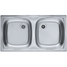 ALVEUS BASIC 160 kuchynský drez nerez, 780 x 435 mm, satin 1039144