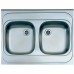 ALVEUS CLASSIC 40 satin celoplošný drez, 80x60 cm, 1054358, Otvor pre batériu VIZ. FOTO