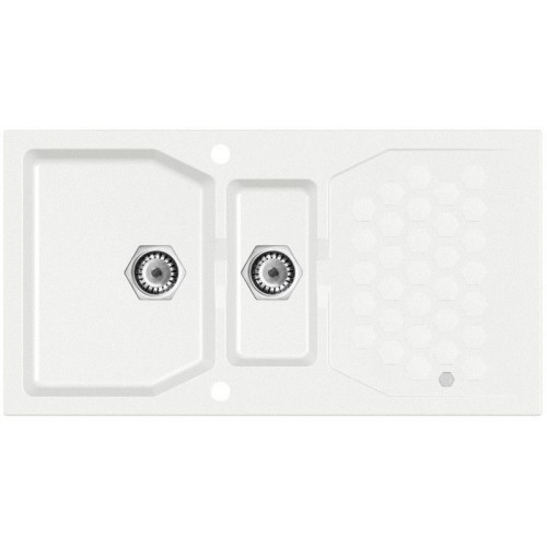 ALVEUS SENSUAL 70 kuchynský drez granitový, 980 x 520 mm, white 11