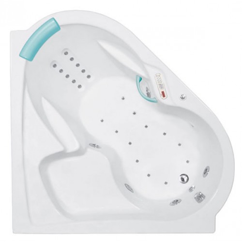 TEIKO Vaňa Antalye L rohová 156 x 156 cm - HTP systém DUO LIGHT, ľavá V211156L04T01061