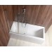 AQUALINE WILA vaňová zástena 90x140cm skladacia, chróm, číre sklo AQ5742