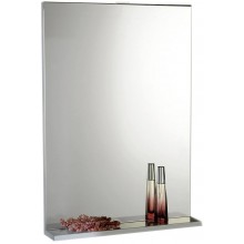 AQUALINE BETA zrkadlo s poličkou 50x70cm, biela 57396