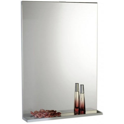 AQUALINE BETA zrkadlo s poličkou 50x70cm, biela 57396 AQUALINE BETA zrkadlo s poličkou 50x70cm, biela 57396