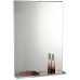 AQUALINE BETA zrkadlo s poličkou 50x70cm, biela 57396
