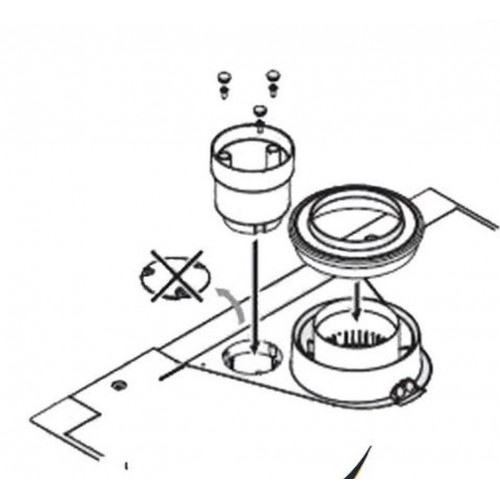 ARISTON Adaptér redukovaný pre delený odťah spalín pr. 80/80 3123574