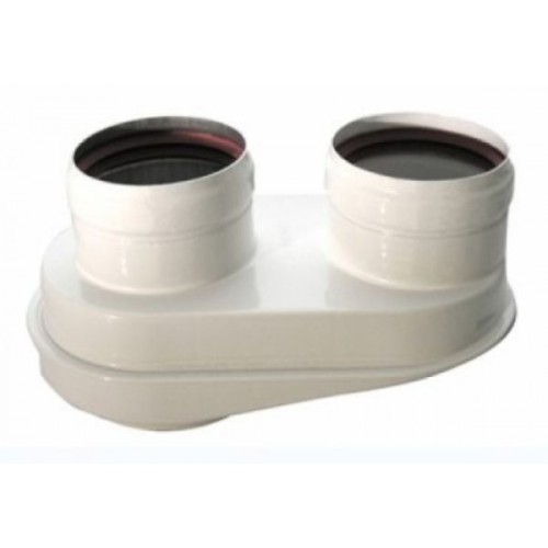 ARISTON Adaptér redukovaný s prírubou, 60/100 na 2x80, 3318369